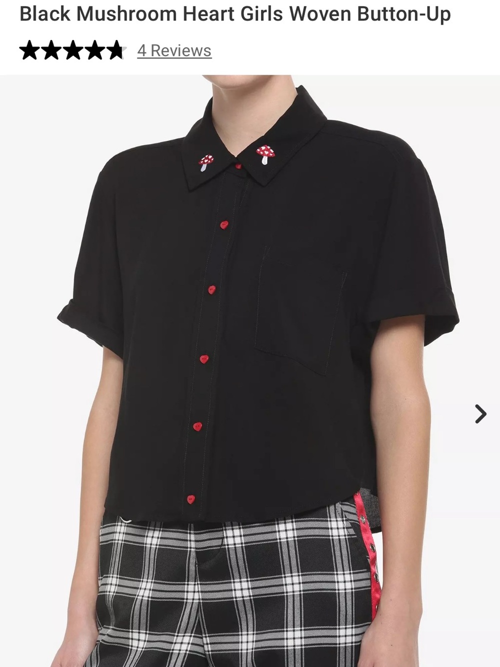 Mushroom Buttoned Blouse (S)